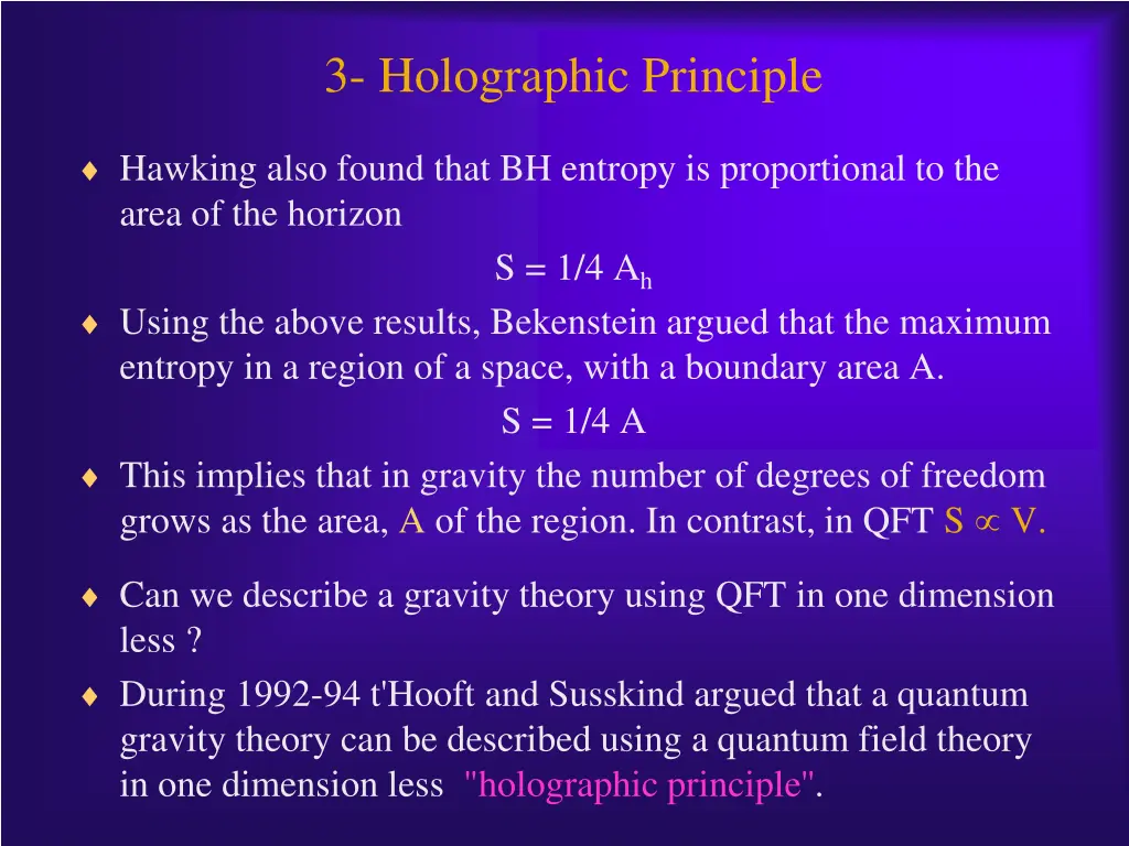 3 holographic principle