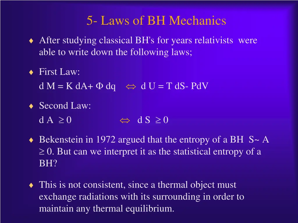 5 laws of bh mechanics