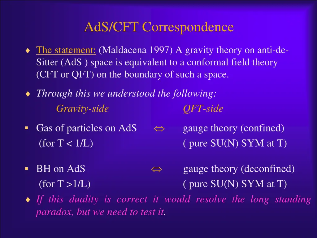 ads cft correspondence