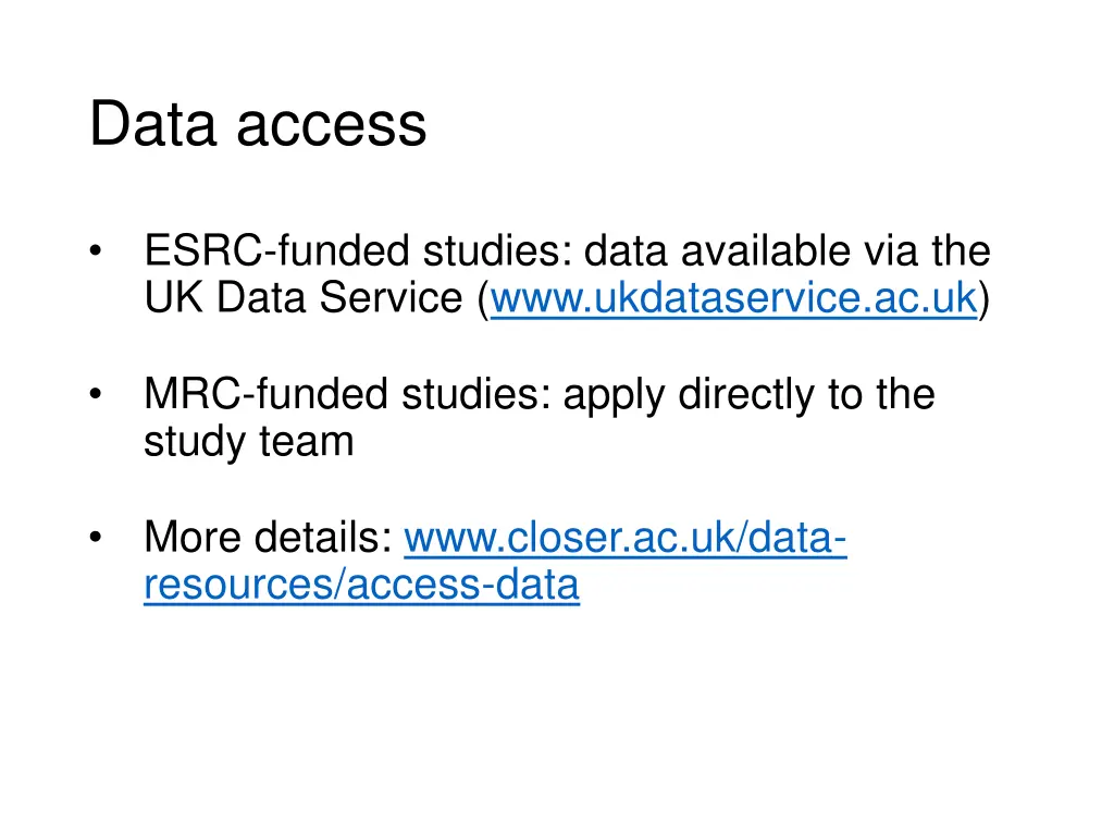 data access