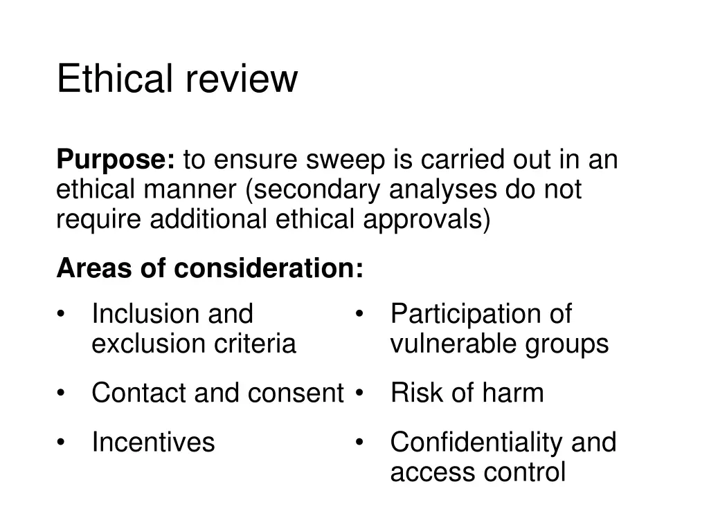 ethical review