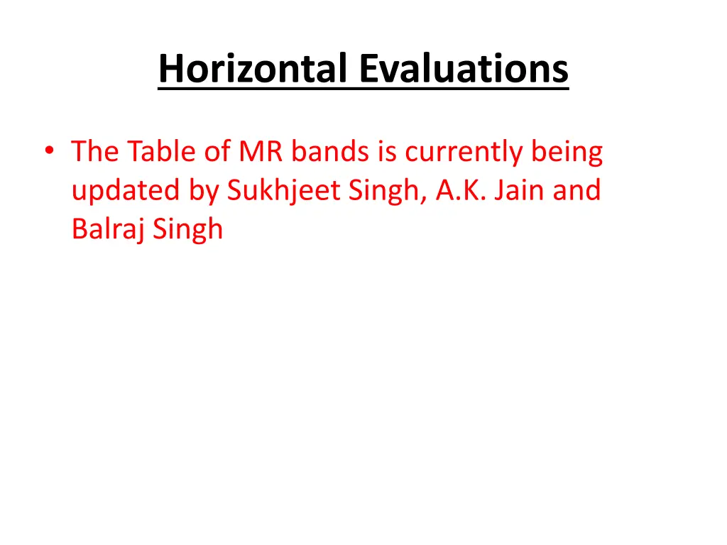 horizontal evaluations 1