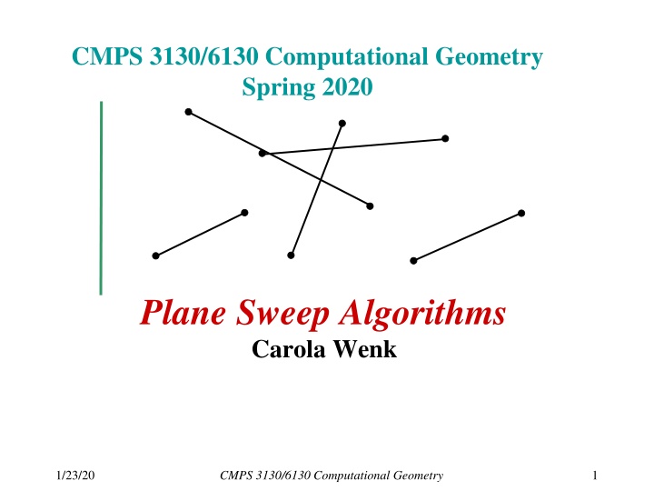 cmps 3130 6130 computational geometry spring 2020