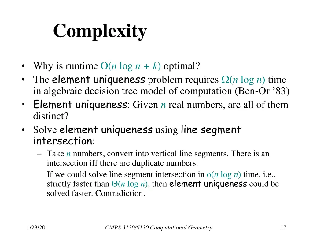 complexity