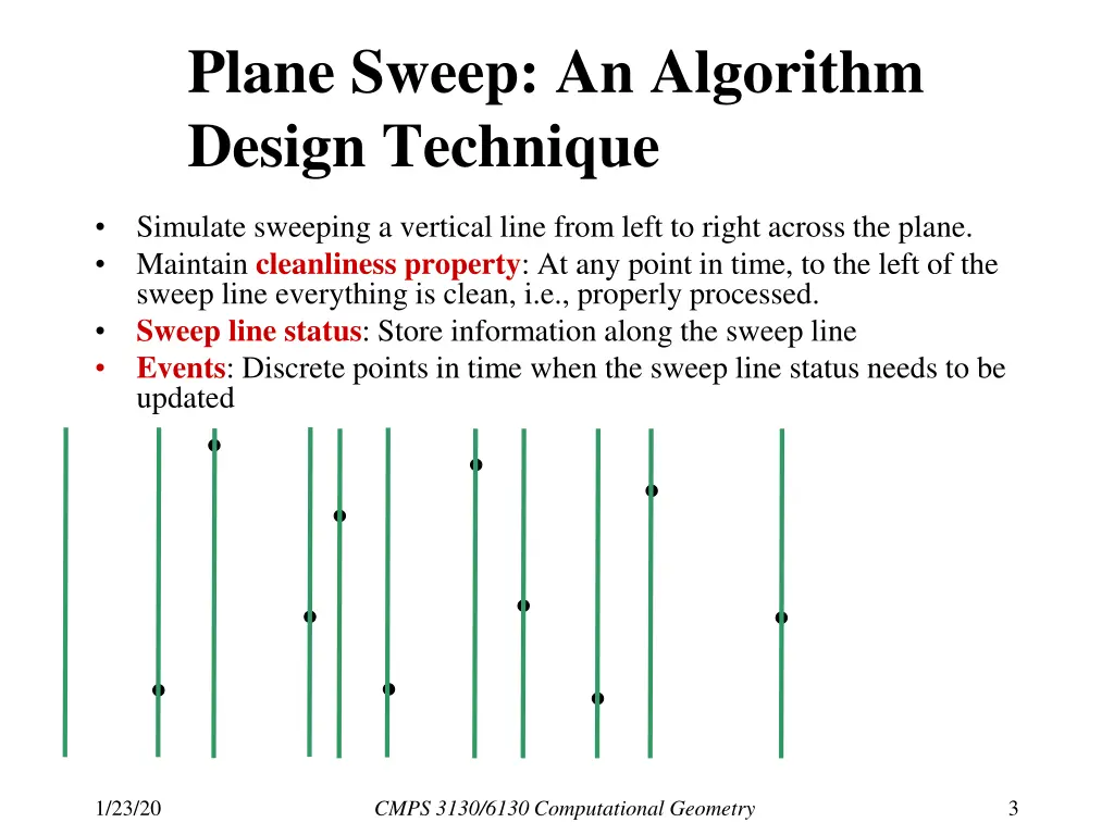 plane sweep an algorithm design technique