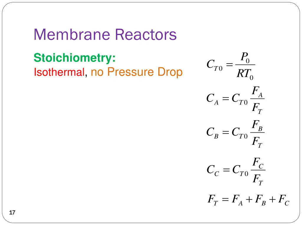 membrane reactors 10