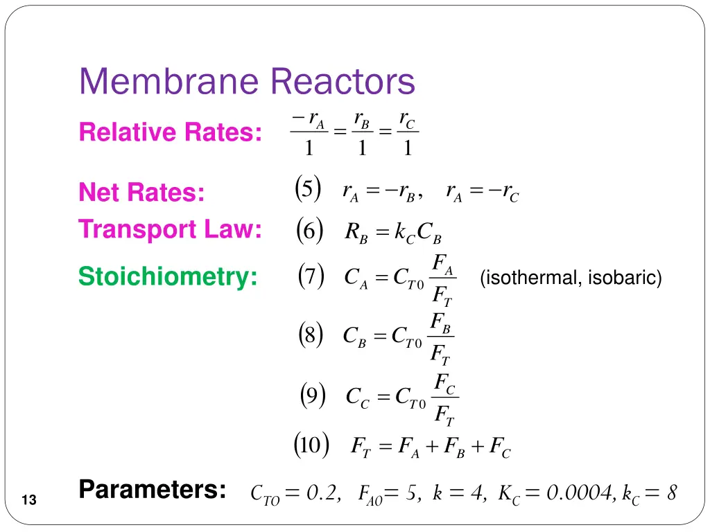 membrane reactors 7