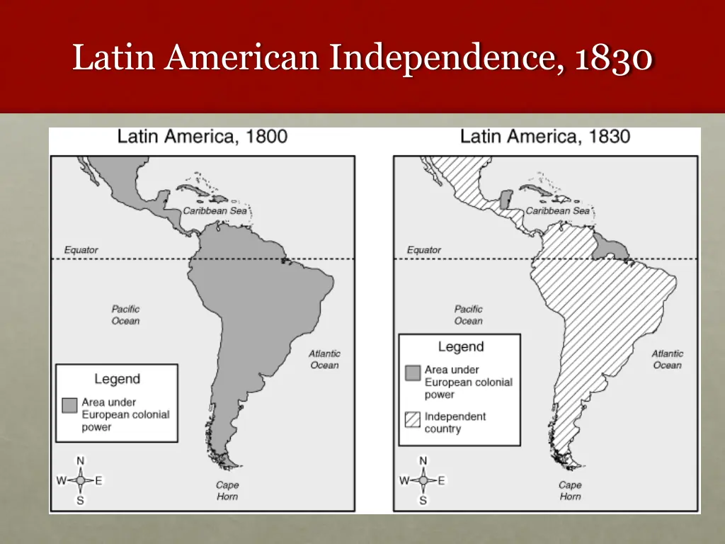 latin american independence 1830