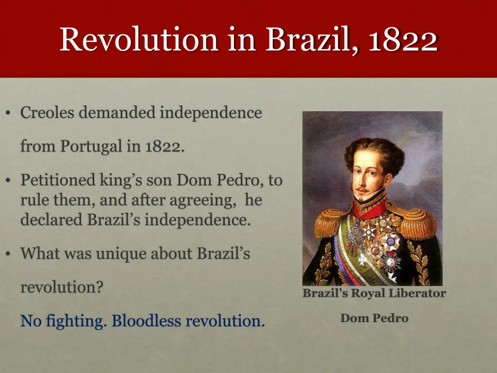 revolution in brazil 1822 1