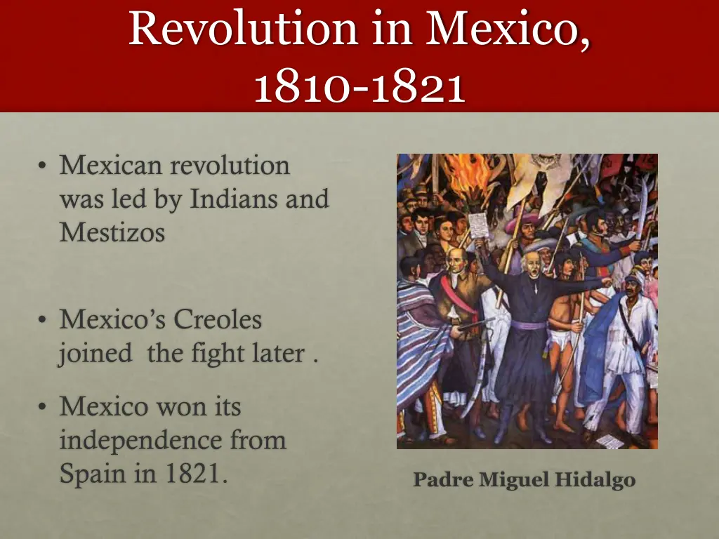 revolution in mexico 1810 1821 1