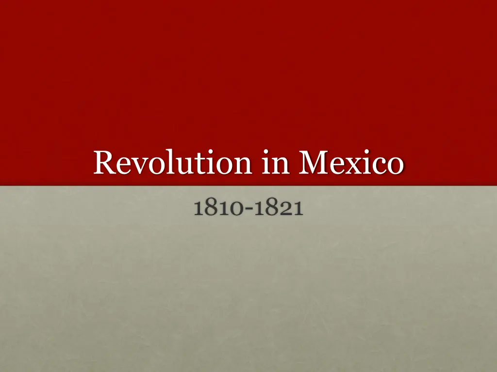 revolution in mexico 1810 1821