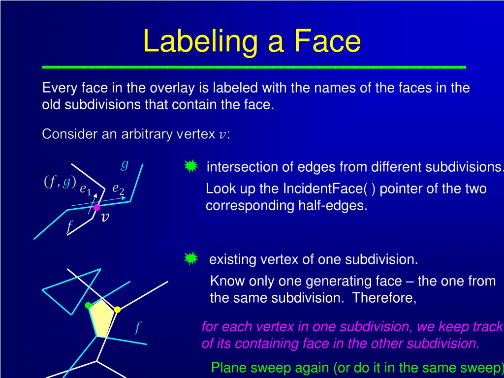 labeling a face