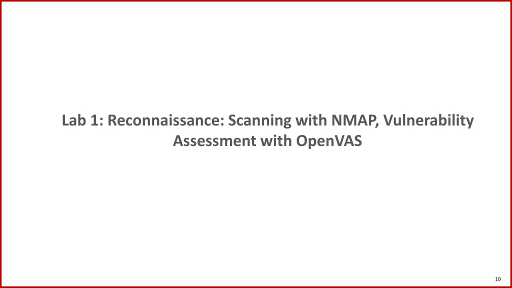 lab 1 reconnaissance scanning with nmap