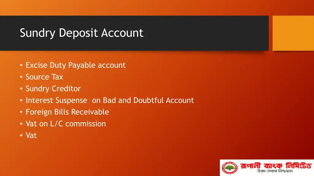 sundry deposit account 1