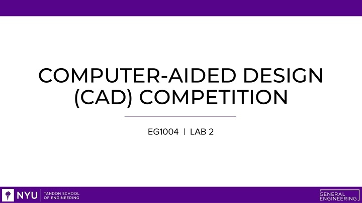 computer aided design cad competition