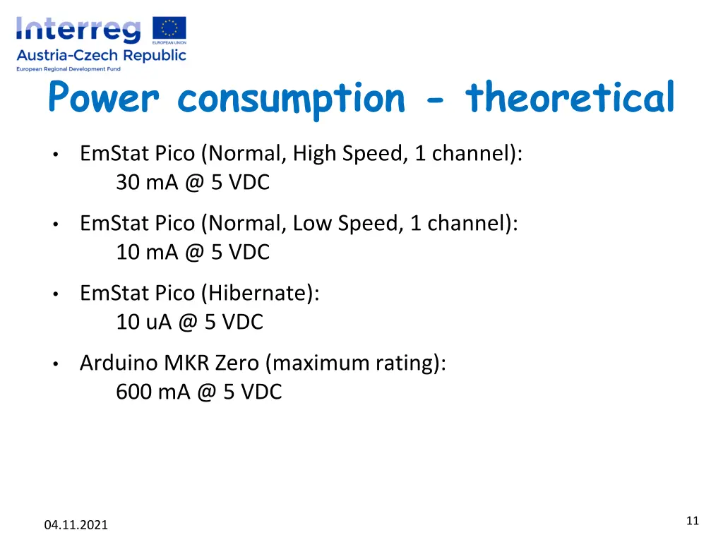 power consumption theoretical