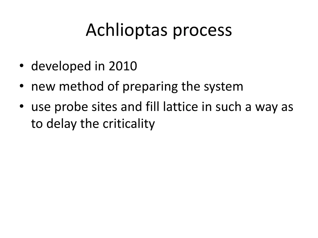 achlioptas process