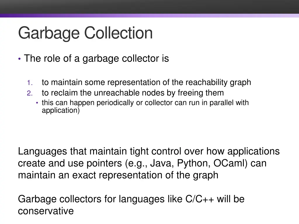 garbage collection 1