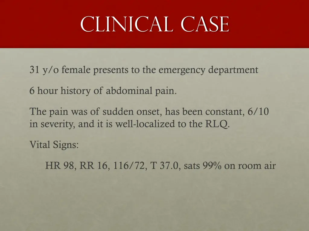 clinical case