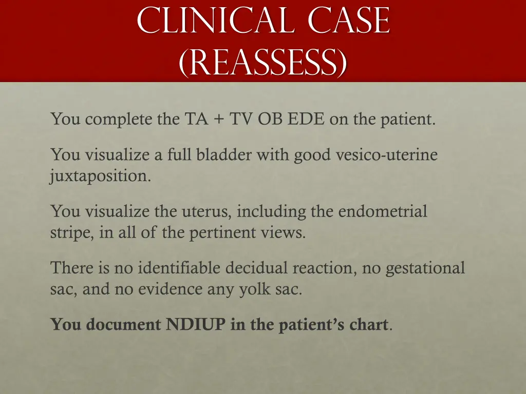 clinical case reassess