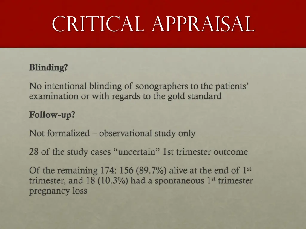 critical appraisal 6