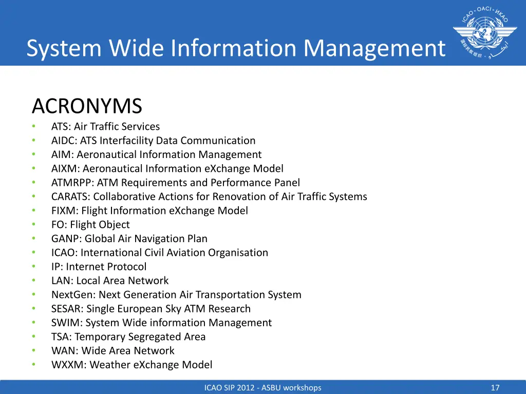 system wide information management 12