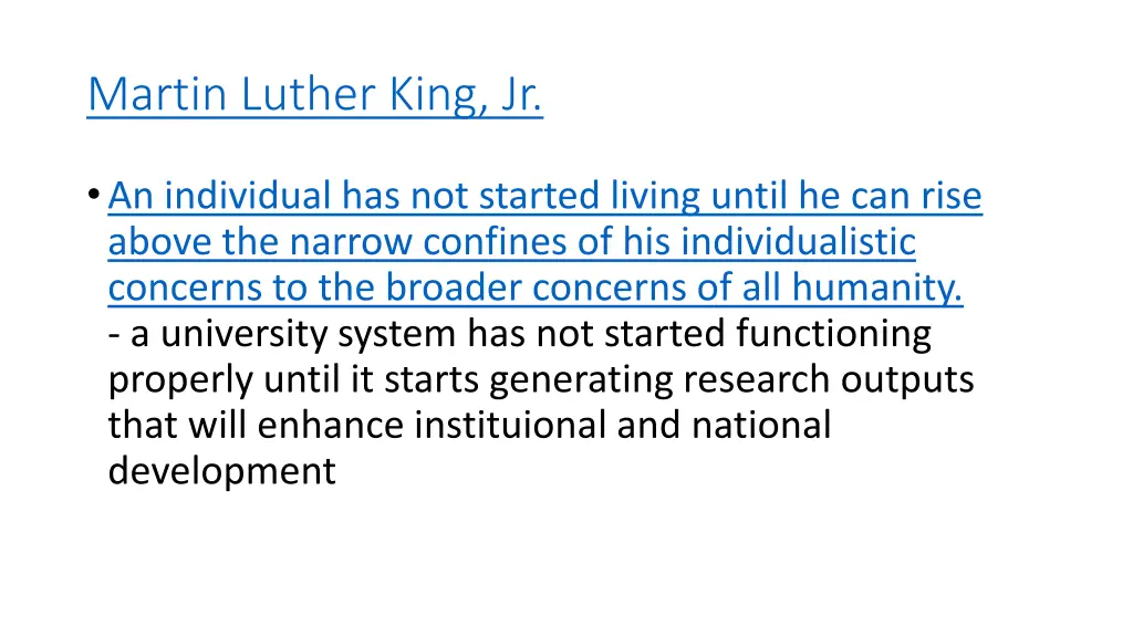 martin luther king jr