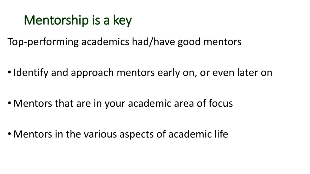 mentorship is a key mentorship is a key