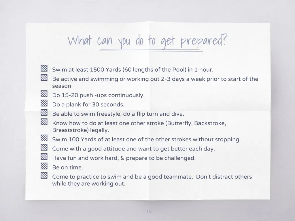 what can you do to get prepared