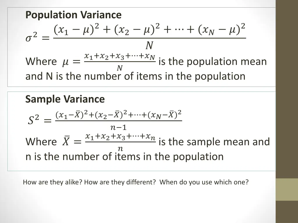 population variance 2 1 2 2 2 2