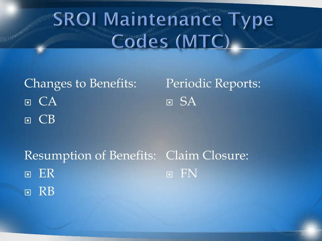 changes to benefits ca cb