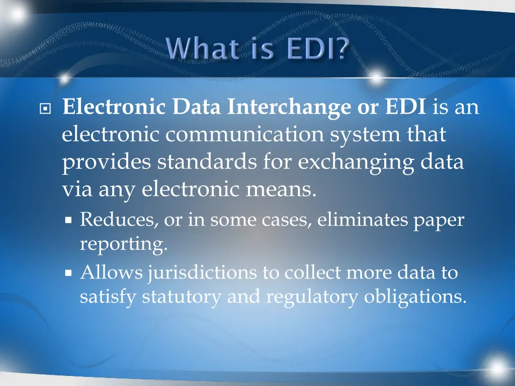 electronic data interchange