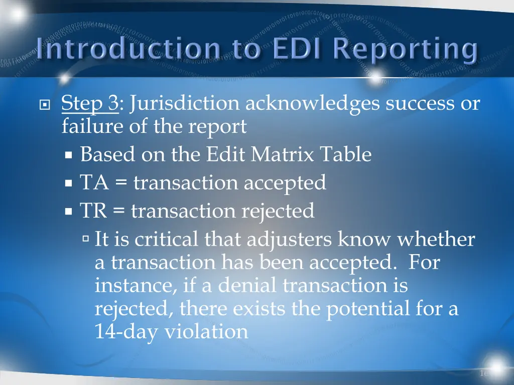 step 3 jurisdiction acknowledges success