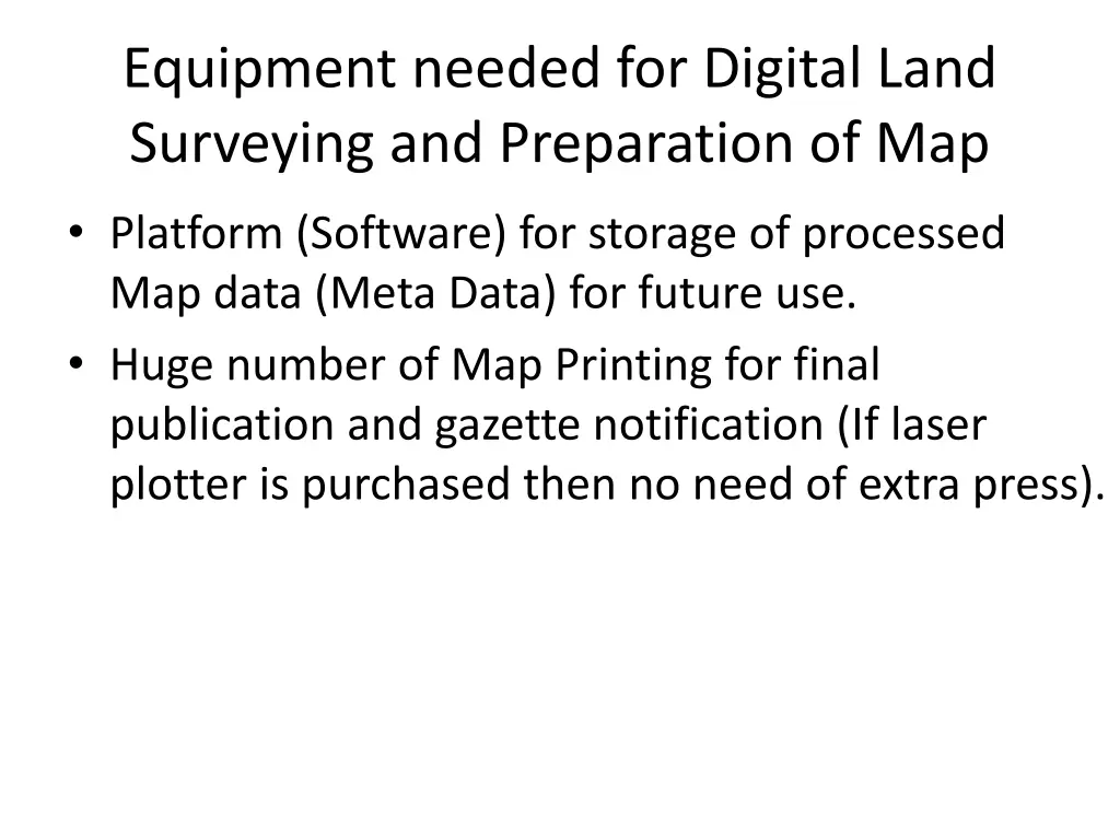 equipment needed for digital land surveying 1