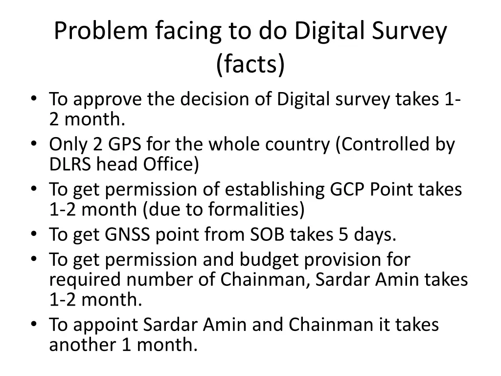 problem facing to do digital survey facts