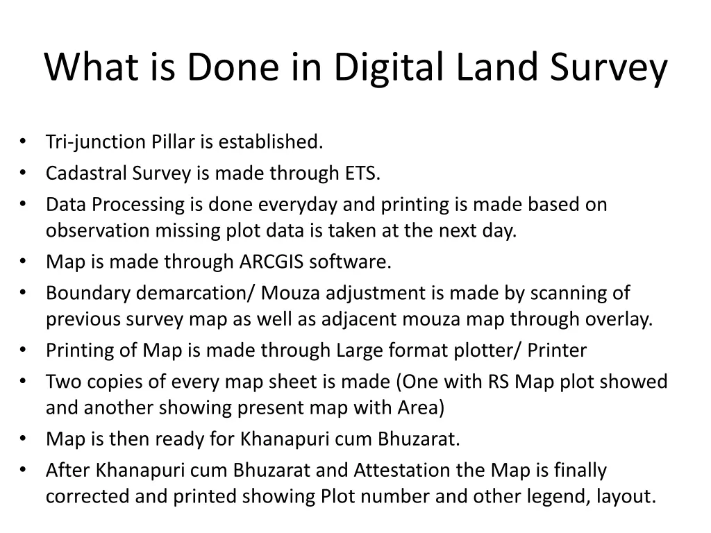 what is done in digital land survey 1