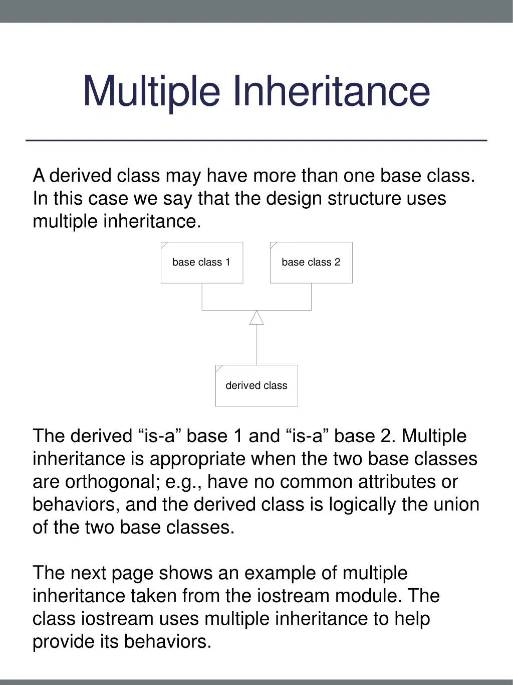 multiple inheritance 1