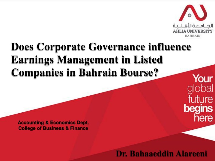 does corporate governance influence earnings