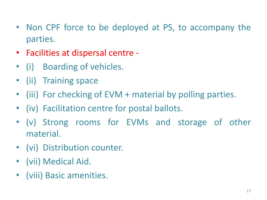 non cpf force to be deployed at ps to accompany