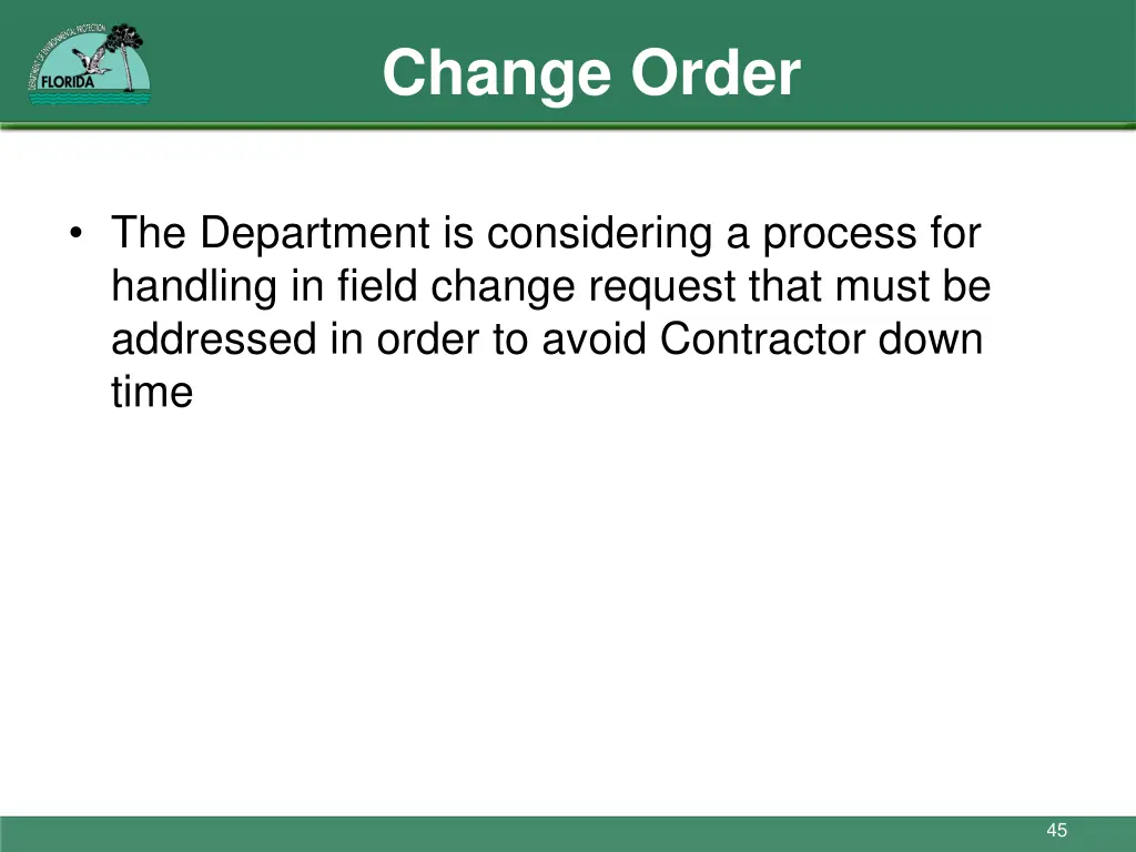 change order