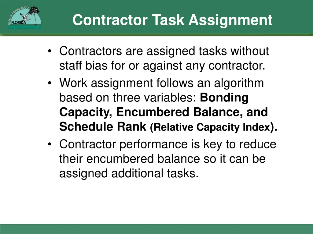 contractor task assignment