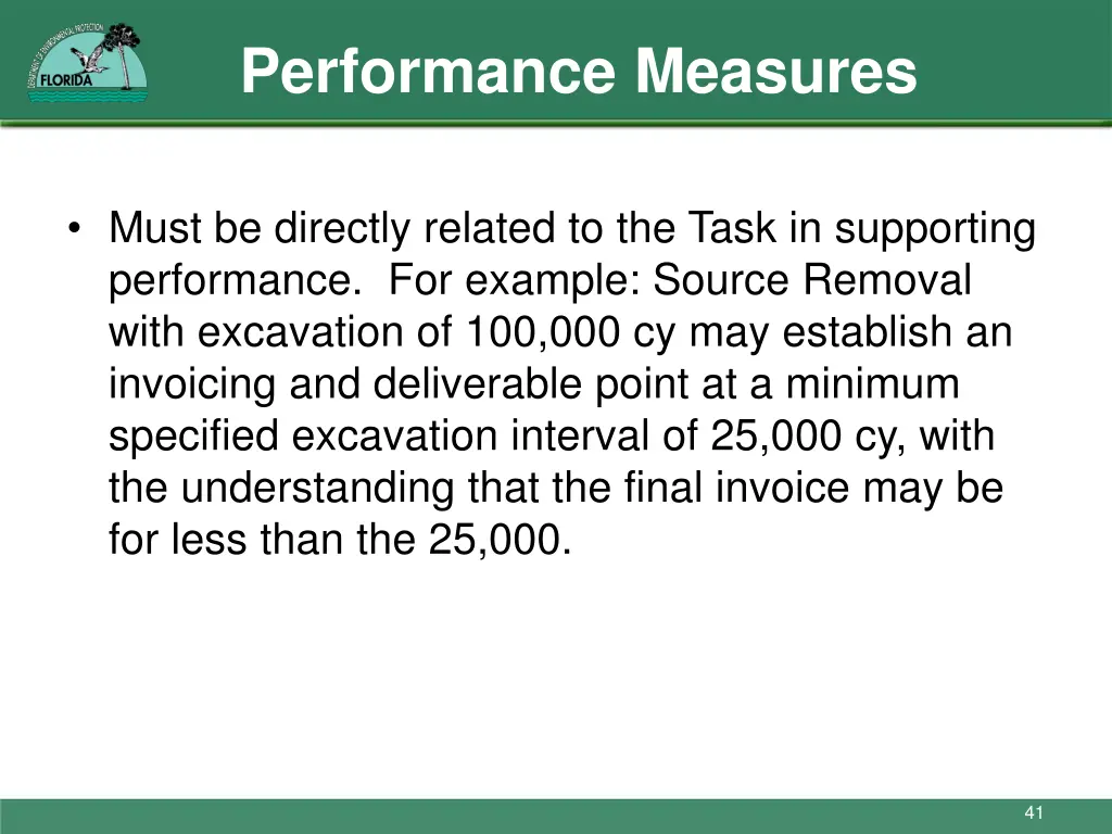 performance measures