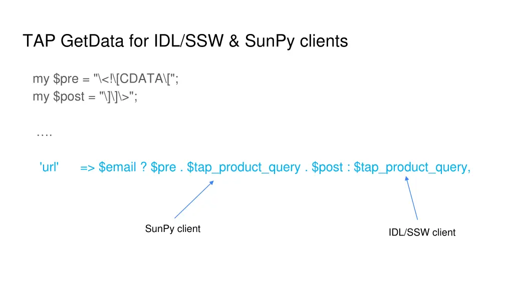 tap getdata for idl ssw sunpy clients