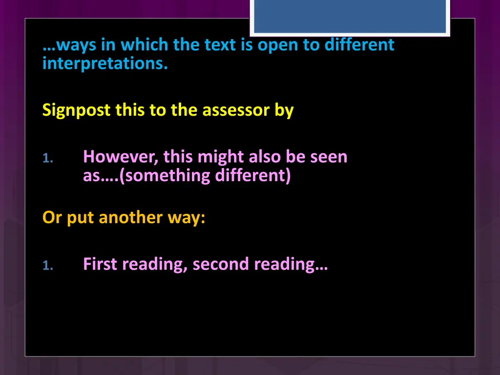 ways in which the text is open to different