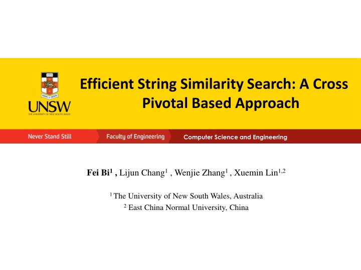 efficient string similarity search a cross