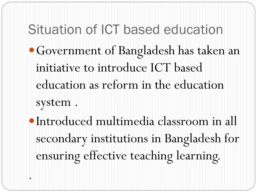 situation of ict based education government 1