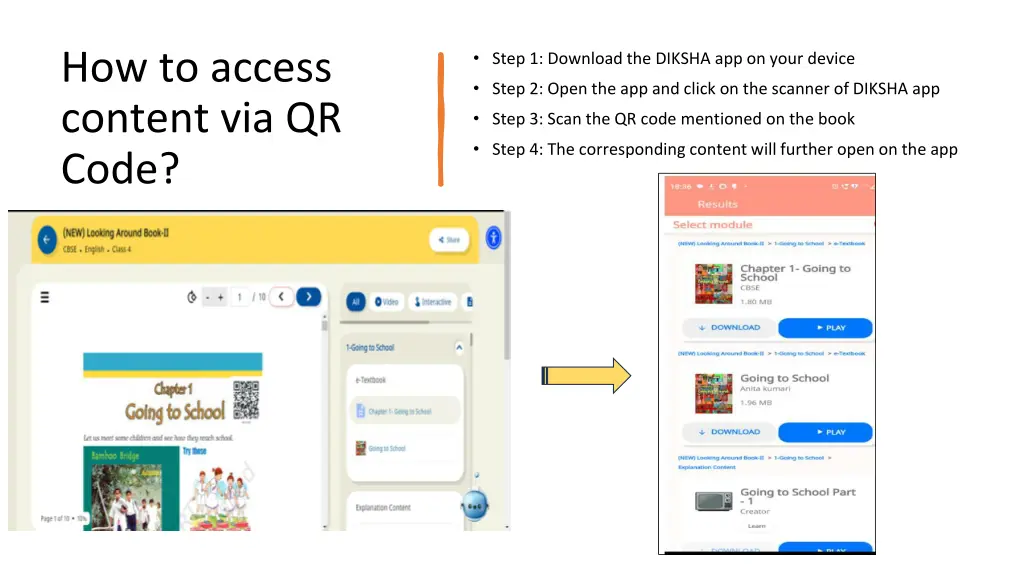 how to access content via qr code