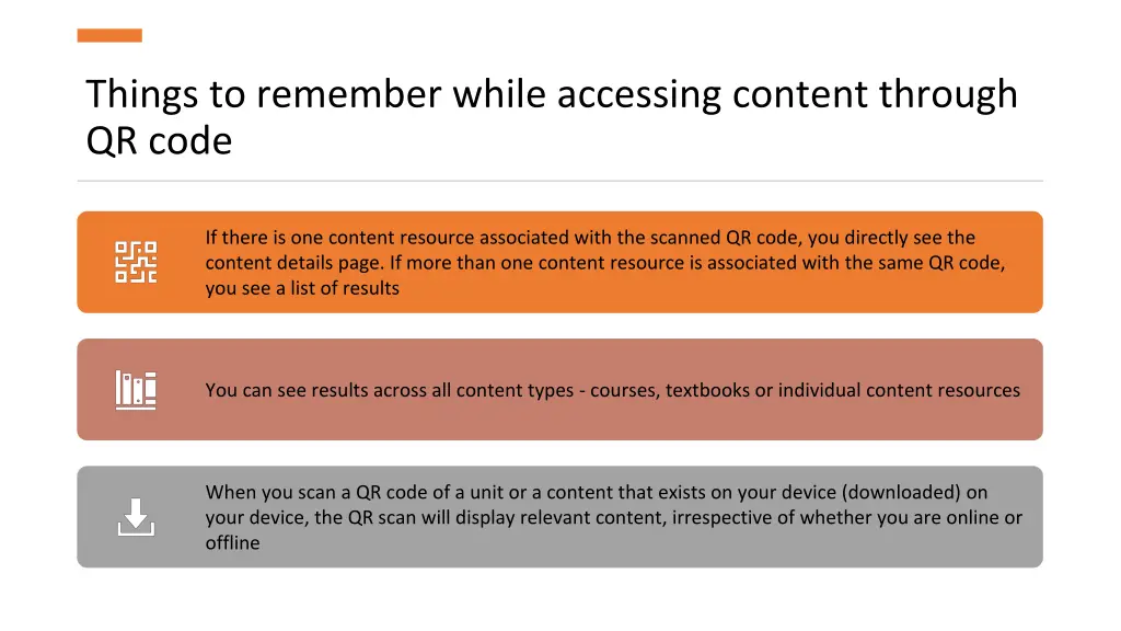 things to remember while accessing content