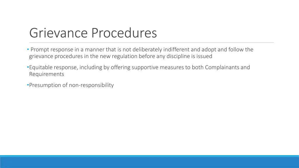 grievance procedures