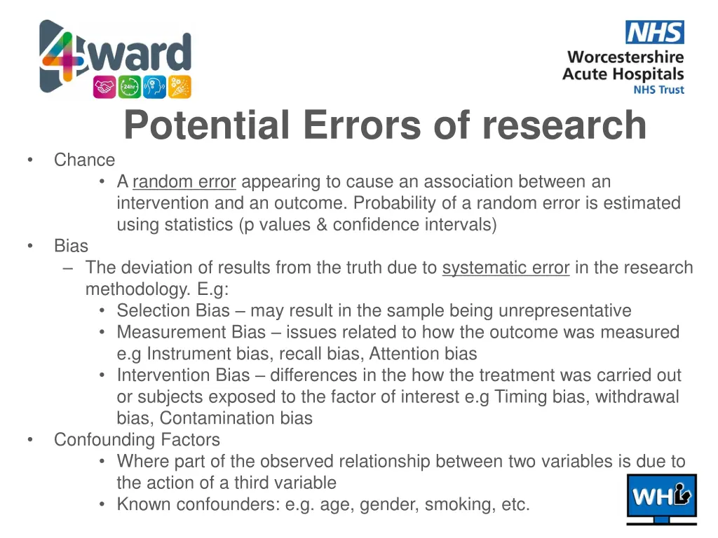 potential errors of research